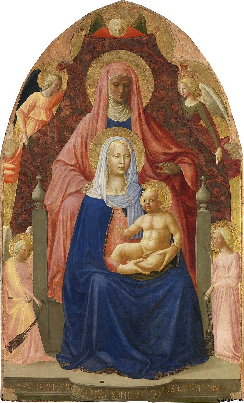 Madonna col Bambino e sant'Anna, o Madonna della Metterza - Gallerie degli Uffizi, Firenze